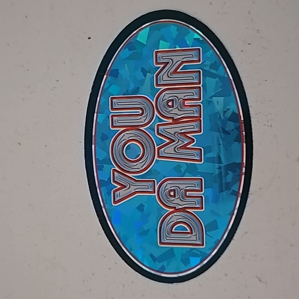 10/$25 vintage 90s y2k you da man sticker